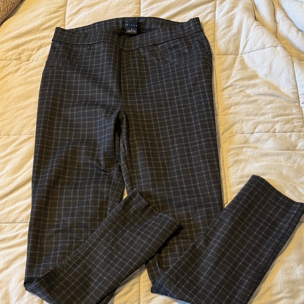 Sanctuary Charcoal Checkered Pants